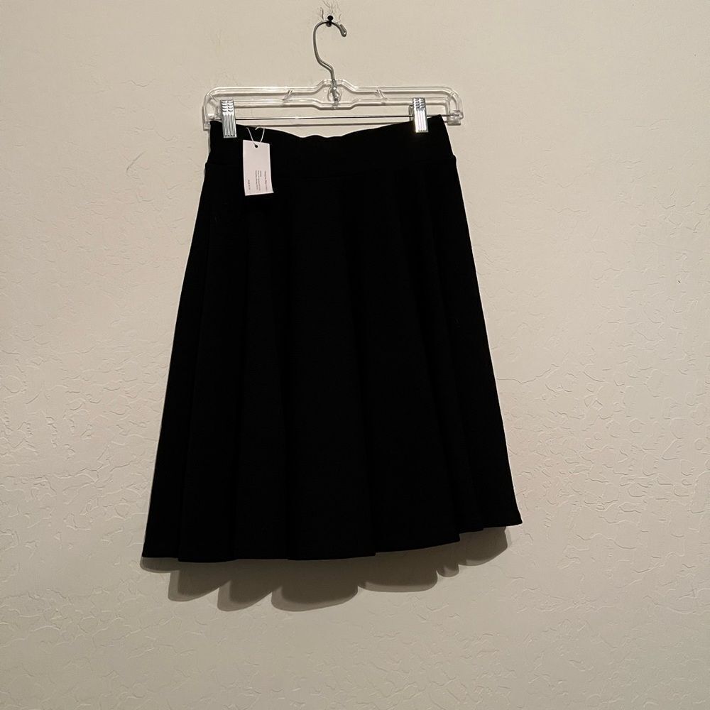 Urban CoCo Women's Black Basic Stretchy Flared Casual Mini Skater Skirt S new
